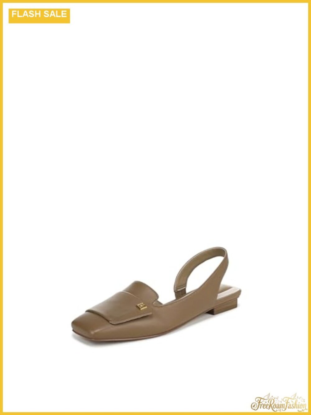 Slingback Dress Flats Leather Upper Eco-Conscious Comfort .625 Inch Heel